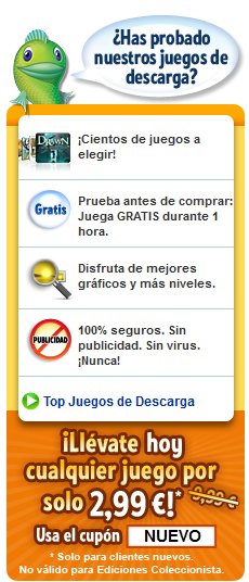 Todos los d�as un nuevo juego para ti!