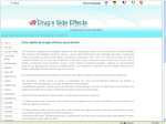 Gu�a r�pida de efectos secundarios de las drogas
