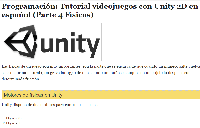 Tutorial programación videojuegos en Unity