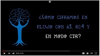 ¿Cómo ciframos en flujo con A5, RC4 y en modo CTR?