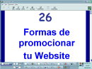 26 Formas de promocionar un website
