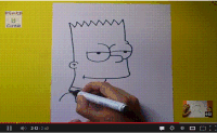 Como dibujar a Bart simpson paso a paso