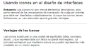 Usando iconos en el diseño de interfaces