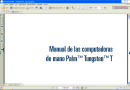 Manual de las computadoras de mano Palm Tungsten T