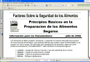 Principios Básicos en la Preparación de los Alimentos Seguros