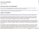 Cómo ser un Hacker