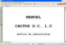 Manual Cactus S.C. 1.0