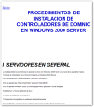 Controlador de Dominio Windows 2000 Server