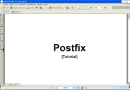 Postfix Tutorial v2.0
