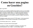 ¿Cómo hacer una página en GeoCities?