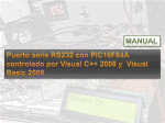Puerto serie PIC16F84A VC++ y Visual Basic