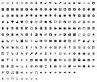 Wireframe Black and White Icon Set v1.0