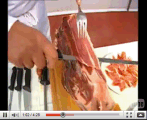 Cómo cortar jamon serrano