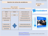 Control visitas vendedores en Excel