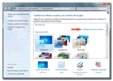 Cambiar y descargar temas en Windows 7