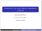 Introducción a las curvas elípticas, hiperelípticas y libcurve