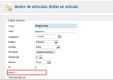 Campos Personalizados en Joomla