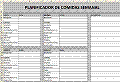 Planificador menú semanal en Excel vEnero 2013