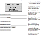 Encuesta de clima laboral en Excel vEnero 2013