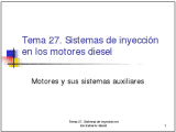 Sistemas de Inyección en los Motores Diesel