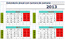 Calendario 2013 con fotos en Excel vEnero 2013