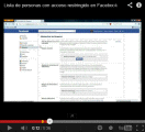 Lista de personas con acceso restringido en Facebook