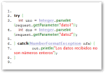 Recibir un parametro numérico en una JSP