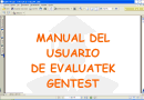 Manual de usuario de Evaluatek GenTest