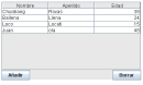 Ejemplo de uso de un JTable con un TableModel en Java