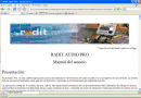 Manual para Radit Audio Pro v2.0