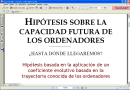 Hipótesis sobre la capacidad futura de los ordenadores