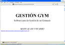 Manual de usuario de Gestión Gym