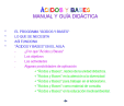 Manual de Ácidos y bases.