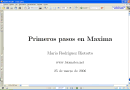 Primeros pasos en Maxima