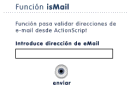 Validar email en formularios Flash