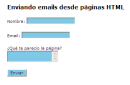 Enviando emails desde paginas web