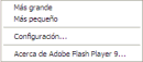Personalizar el menú del botón derecho en Flash