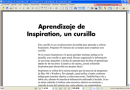 Aprendizaje de Inspiration, un cursillo