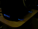 Patas de metacrilato iluminadas