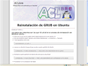 Reinstalación de GRUB en Ubuntu