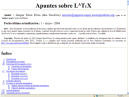 Apuntes sobre LATEX