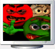 3D Monster Smiley Guys