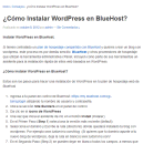 Crear Blogs de Wordpress en Bluehost