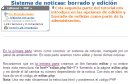 Sistema de noticas: borrado y edición