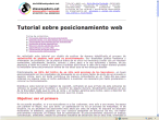 Tutorial sobre posicionamiento web