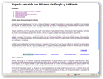 Negocio rentable con Adsense de Google y AdWords