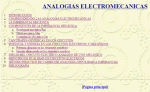 Analogías electromecánicas