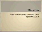 Tutorial básico del Minicom para openSUSE 11.x